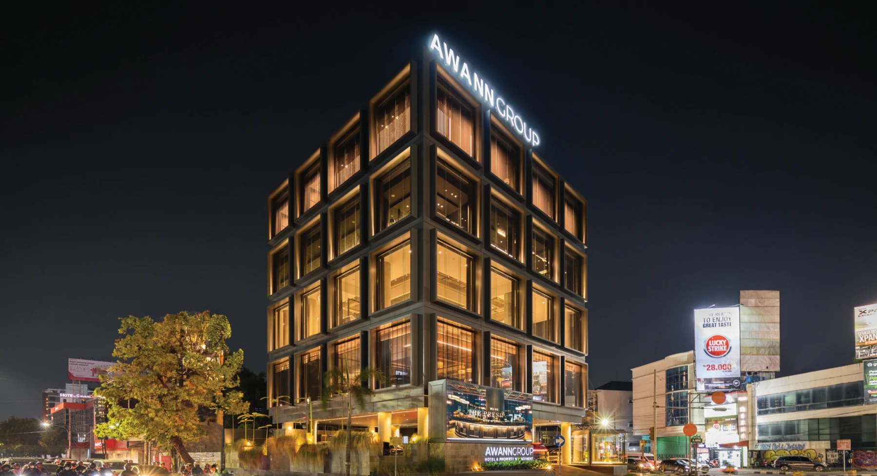 Awann Group HQ Office — tampak bangunan dari company profile TKSM
